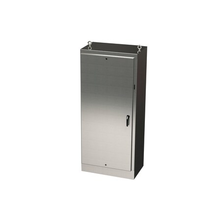 Saginaw Control & Engineering 3 Point Latch with Coinproof/Padlock Handle Electrical Enclosures, 90 in H, 24 in D, 39-1/2 in W SCE-90XM4024SS6